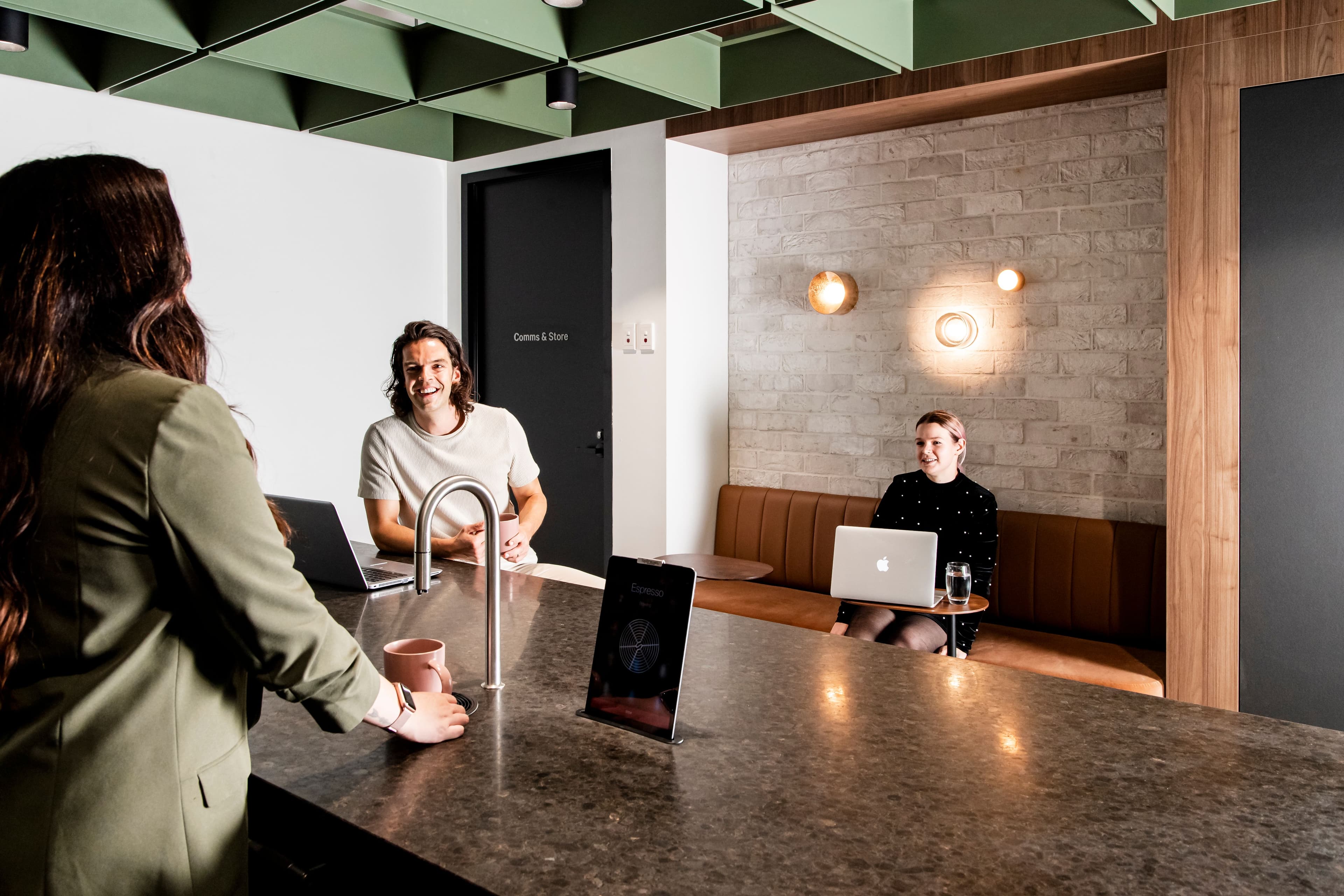Fern community kitchen in coworking space